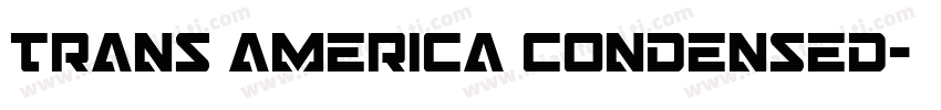 Trans america condensed字体转换